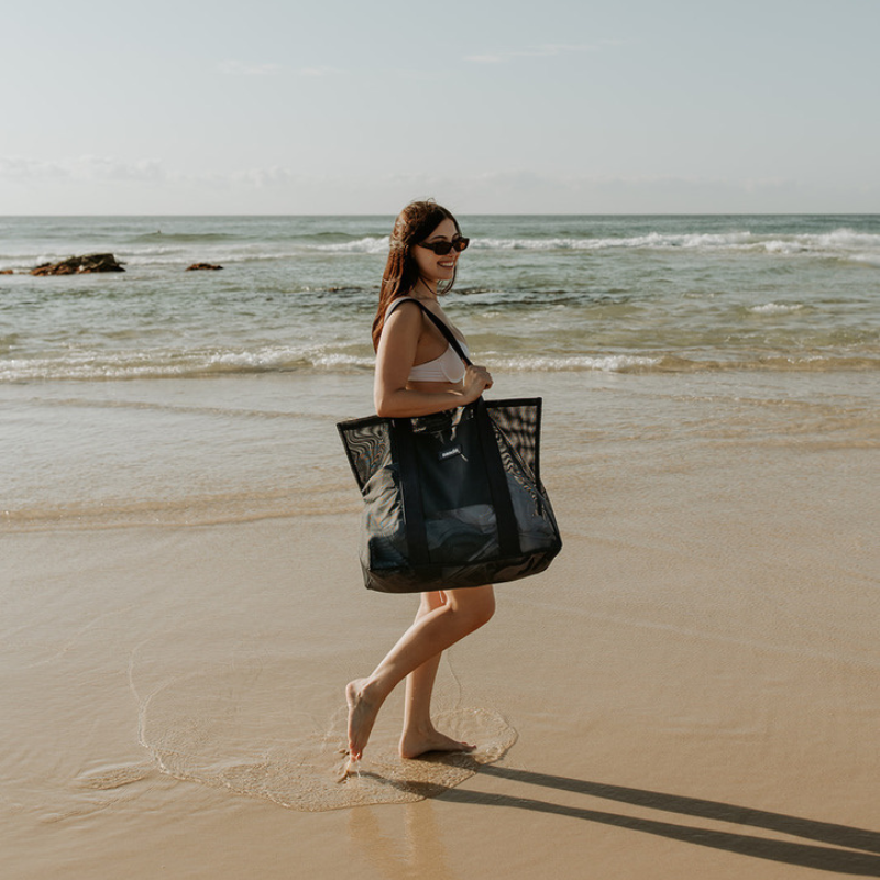 Buy Large Navy Mesh Beach Bag Online | Beach Hauler -Mini™ | Sande 
